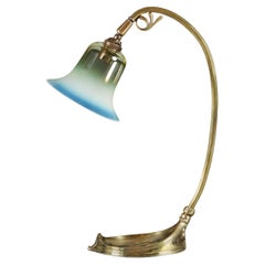 Schreibtischlampe aus Messing von W.A.S. Benson