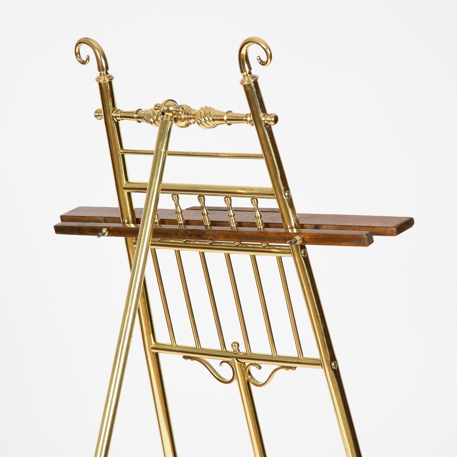 19th Century Brass Easel