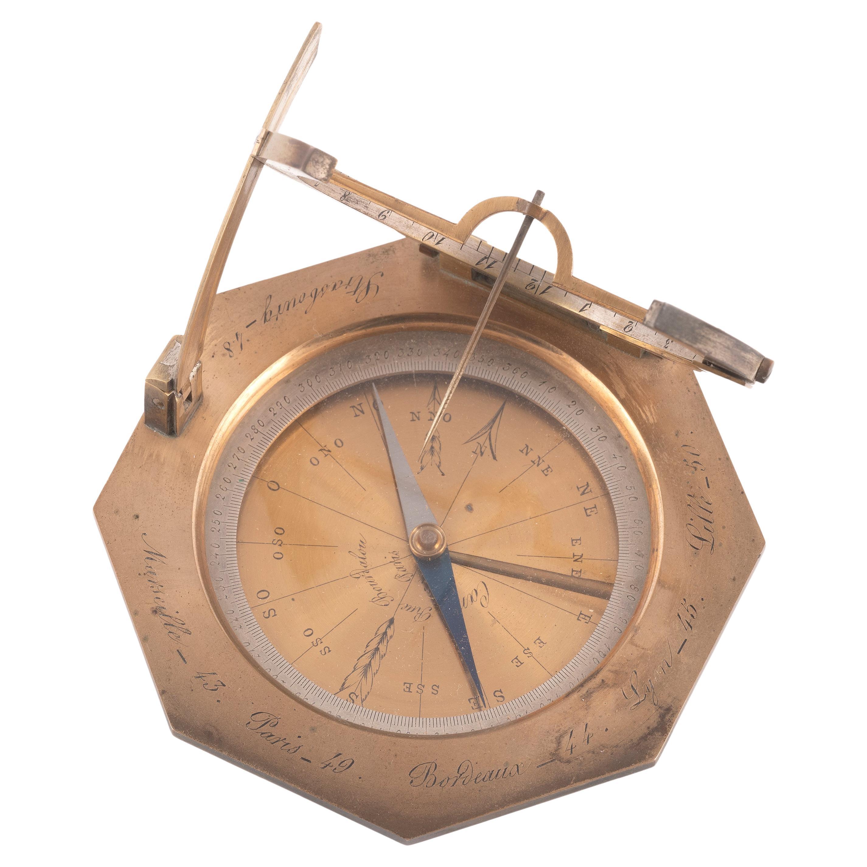 Français Cadran Equinoctial français 1780ca en vente