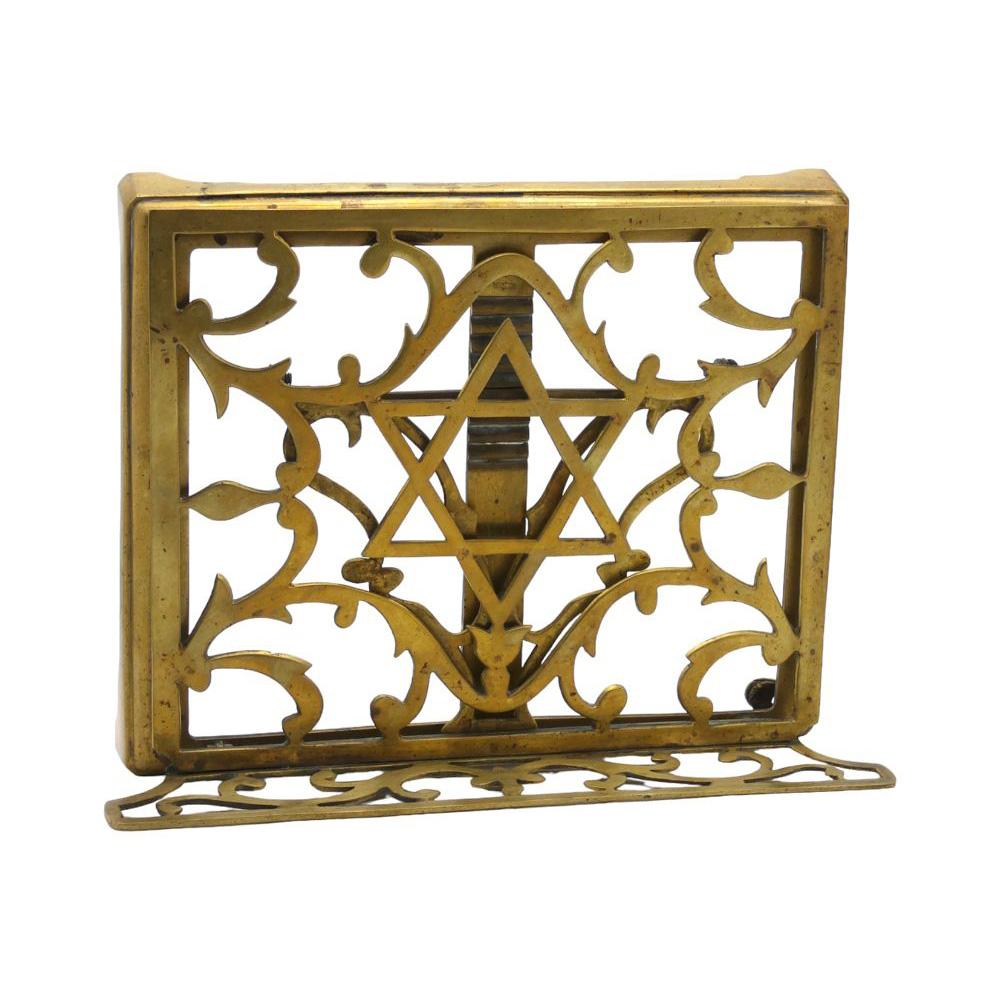 Early 20th Century A Brass European Tabletop Shtender Circa 1900 For Sale