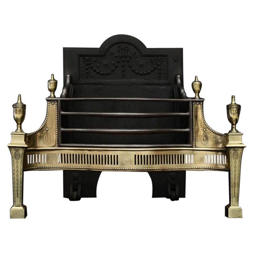 A Brass Firegrate in The Georgian Manner, 19th Century