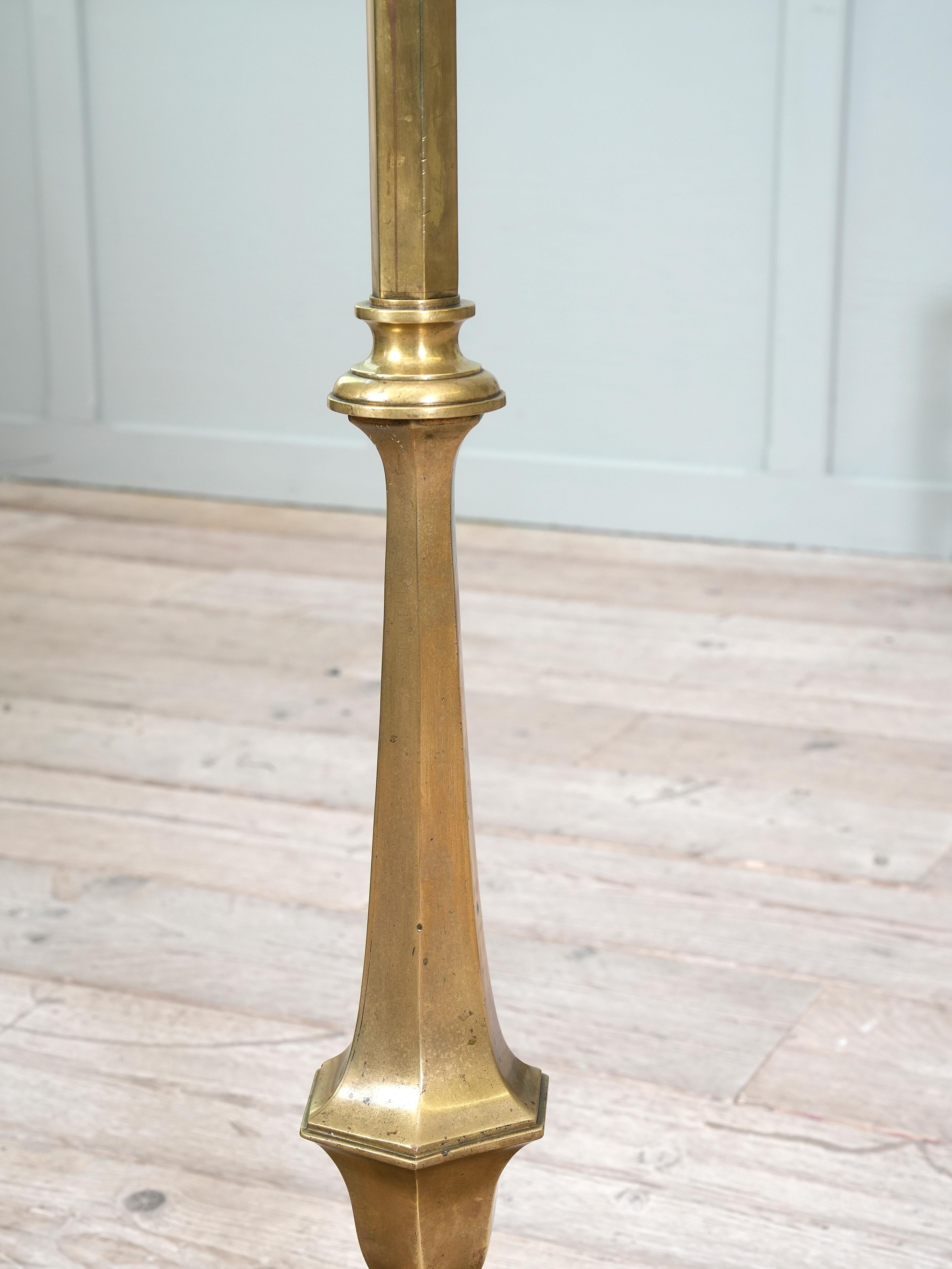 20th Century Brass Floor Lamp by Faraday