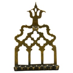A Brass Hanukkah Lamp , Morocco 19th century
