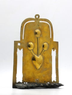 A Brass Hanukkah Lamp, Netherlands 19th Century