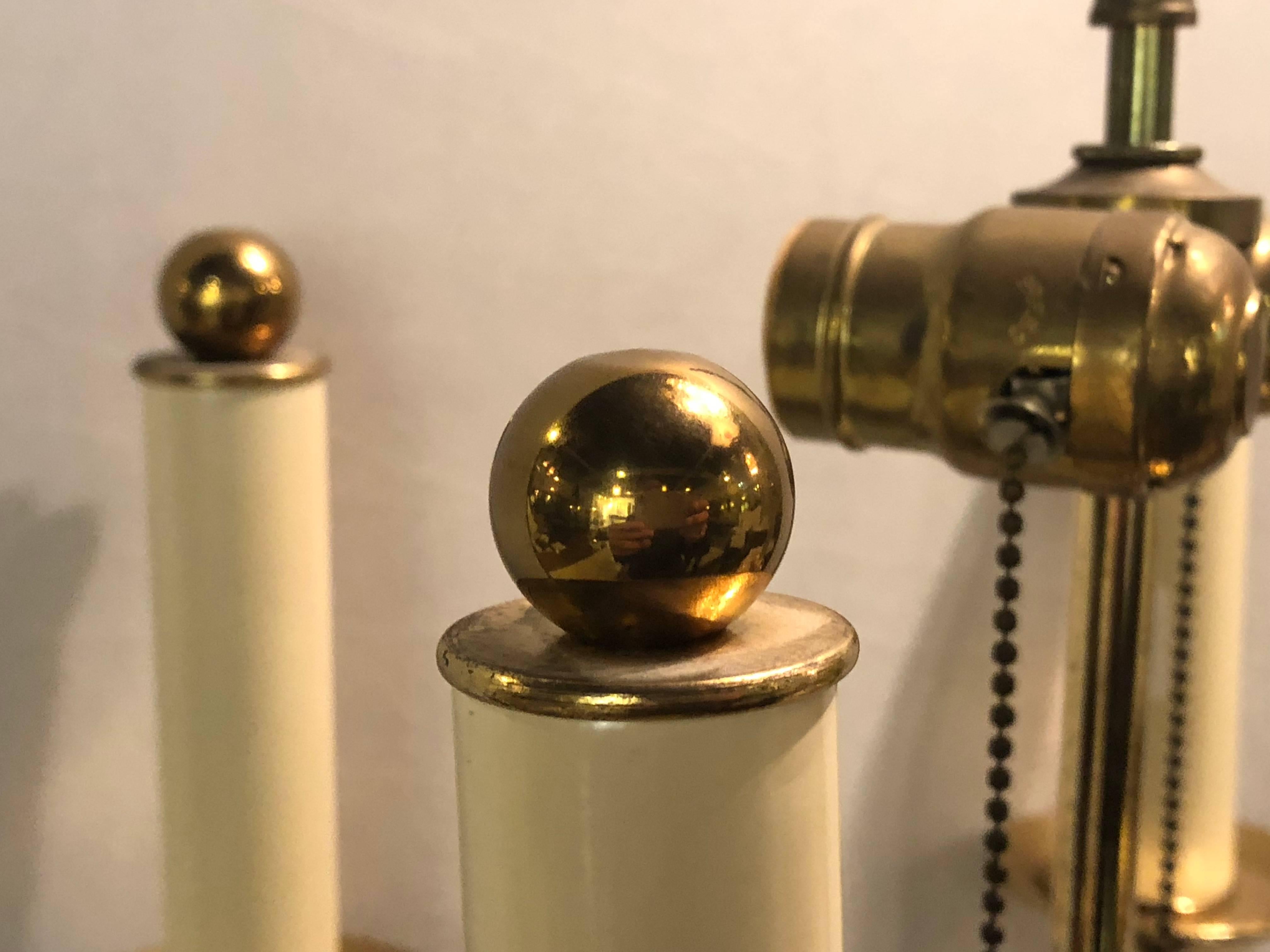 Brass Hollywood Regency Tommi Parzinger Style Trumpet Form Floor Lamp For Sale 1
