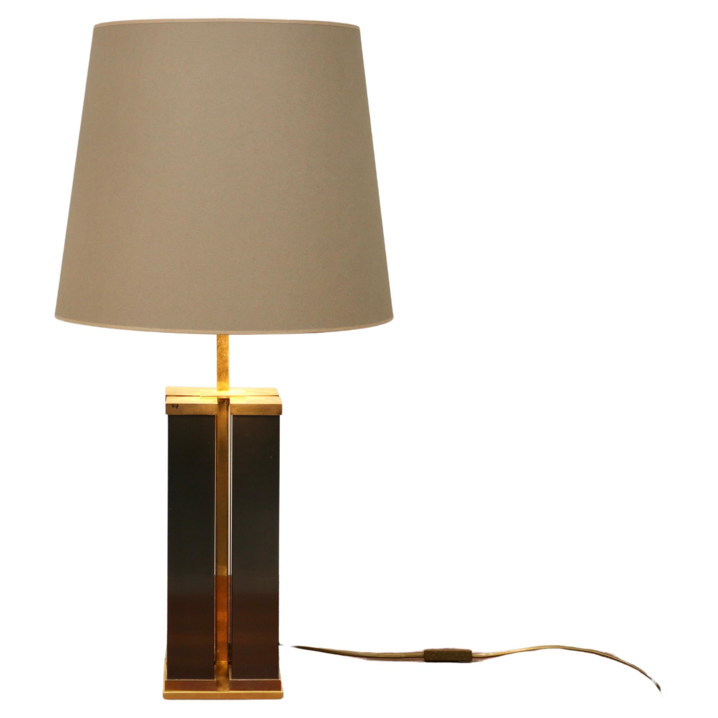 A brass lamp For Sale