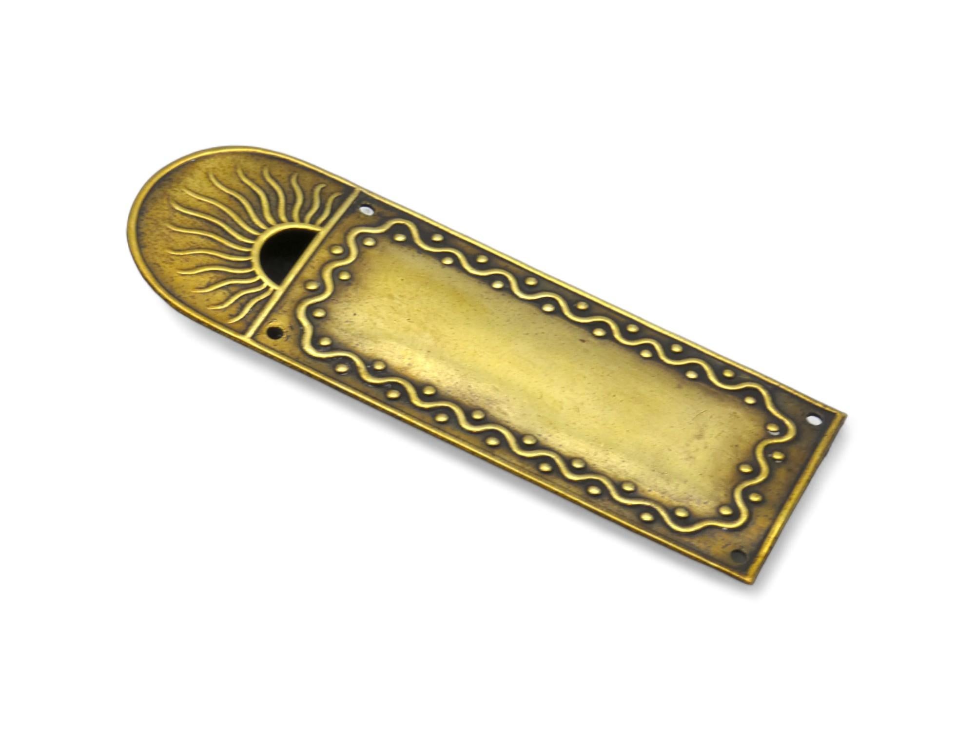 Art Nouveau A Brass Mezuzah Case, Germany Circa 1915