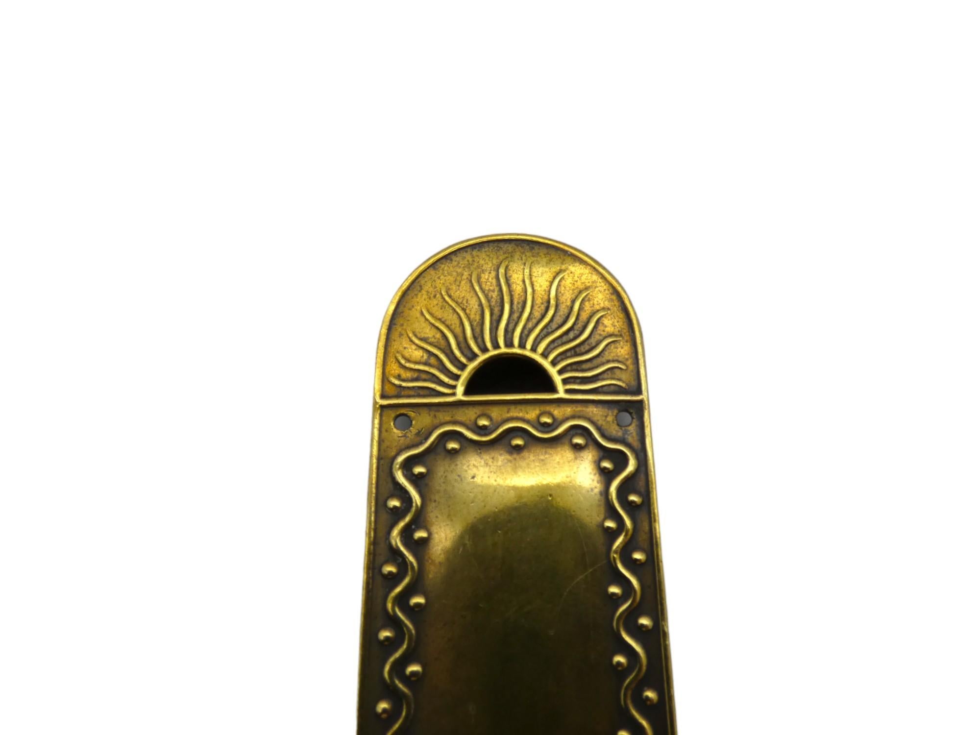 A Brass Mezuzah Case, Germany Circa 1915 In Good Condition In New York, NY