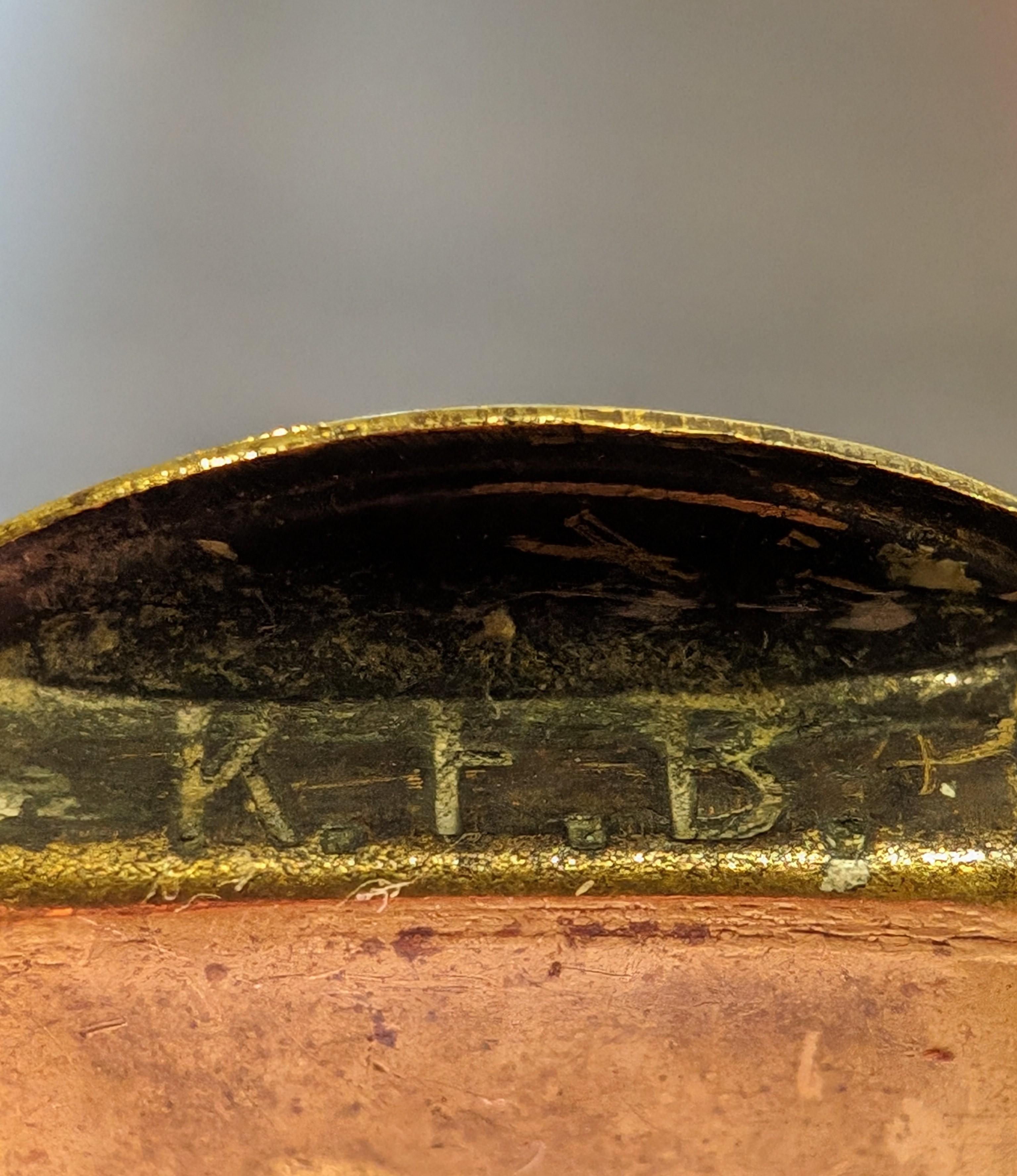 A Brass Mezuzah Case, Germany Circa 1915 1