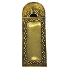 A Brass Mezuzah Case, Germany Circa 1915