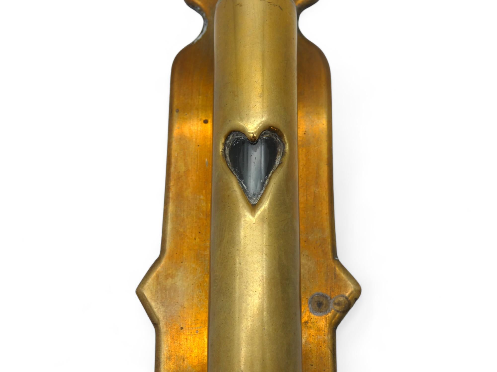 A Brass Mezuzah Case, India Early 20th Century In Good Condition For Sale In New York, NY