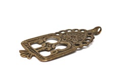 A Brass Morrocan Amulet,  Antique Judaica From Morroco