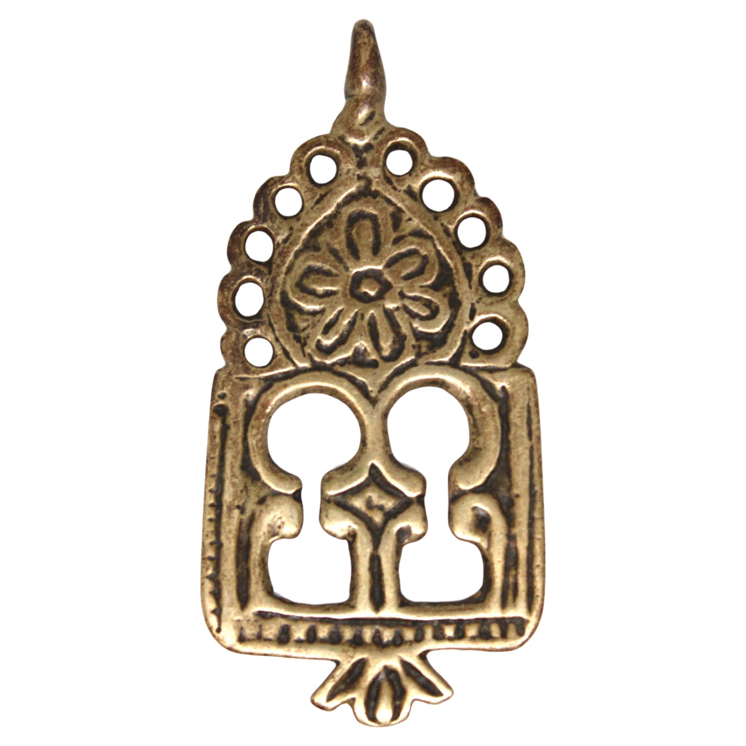 Amulet Morrocan en laiton,  Antiquités judaïques du Maroc