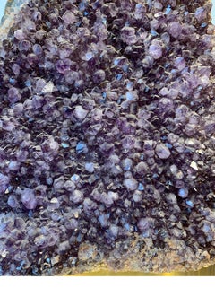 Brass Mounted Amethyst Attributed to Willy Daro, circa 1970s