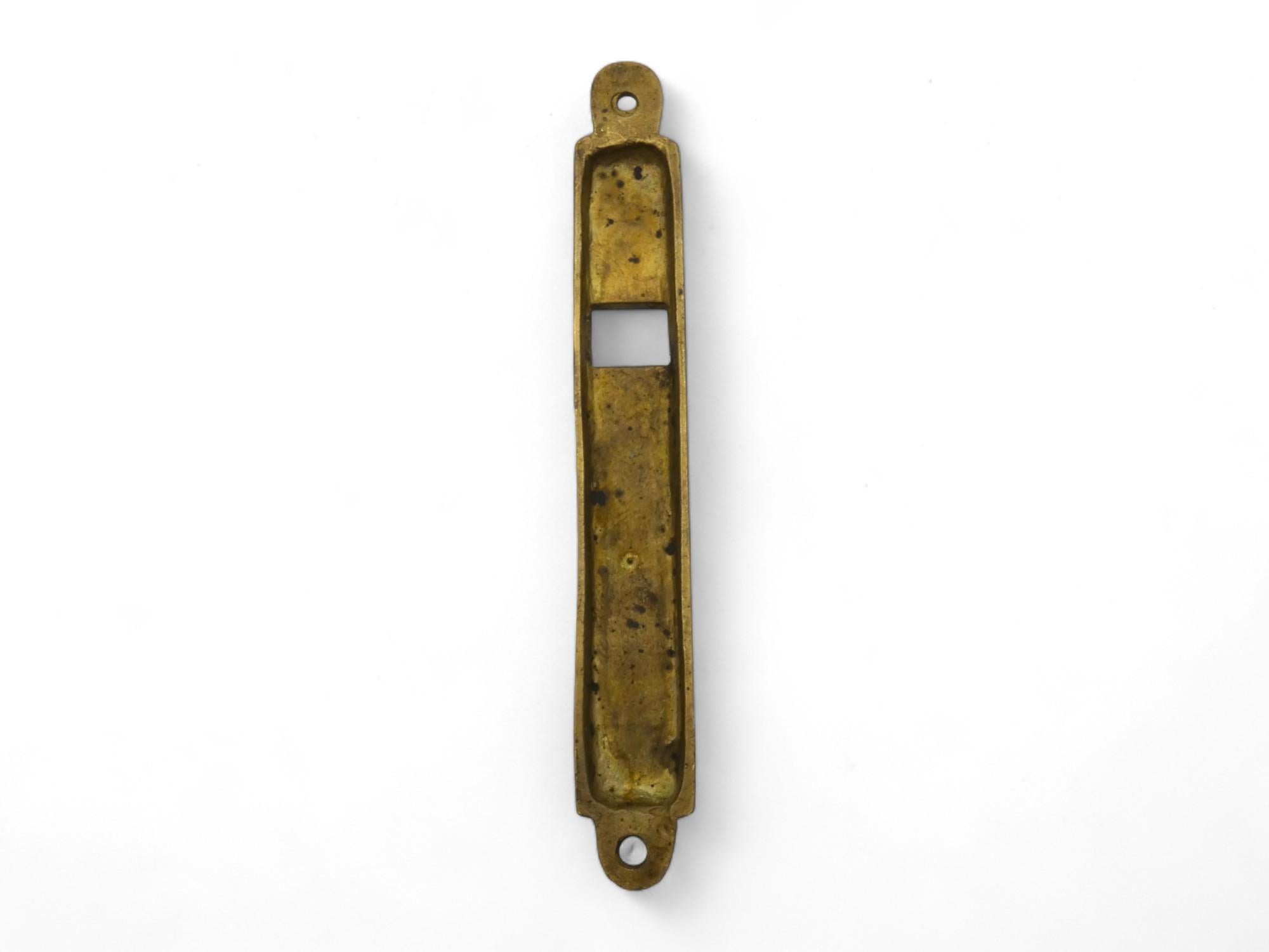 Early 20th Century A Brass Polish Mezuzah Case, Poland Circa 1900