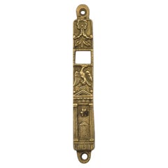 A Brass Polish Mezuzah Case, Poland Circa 1900
