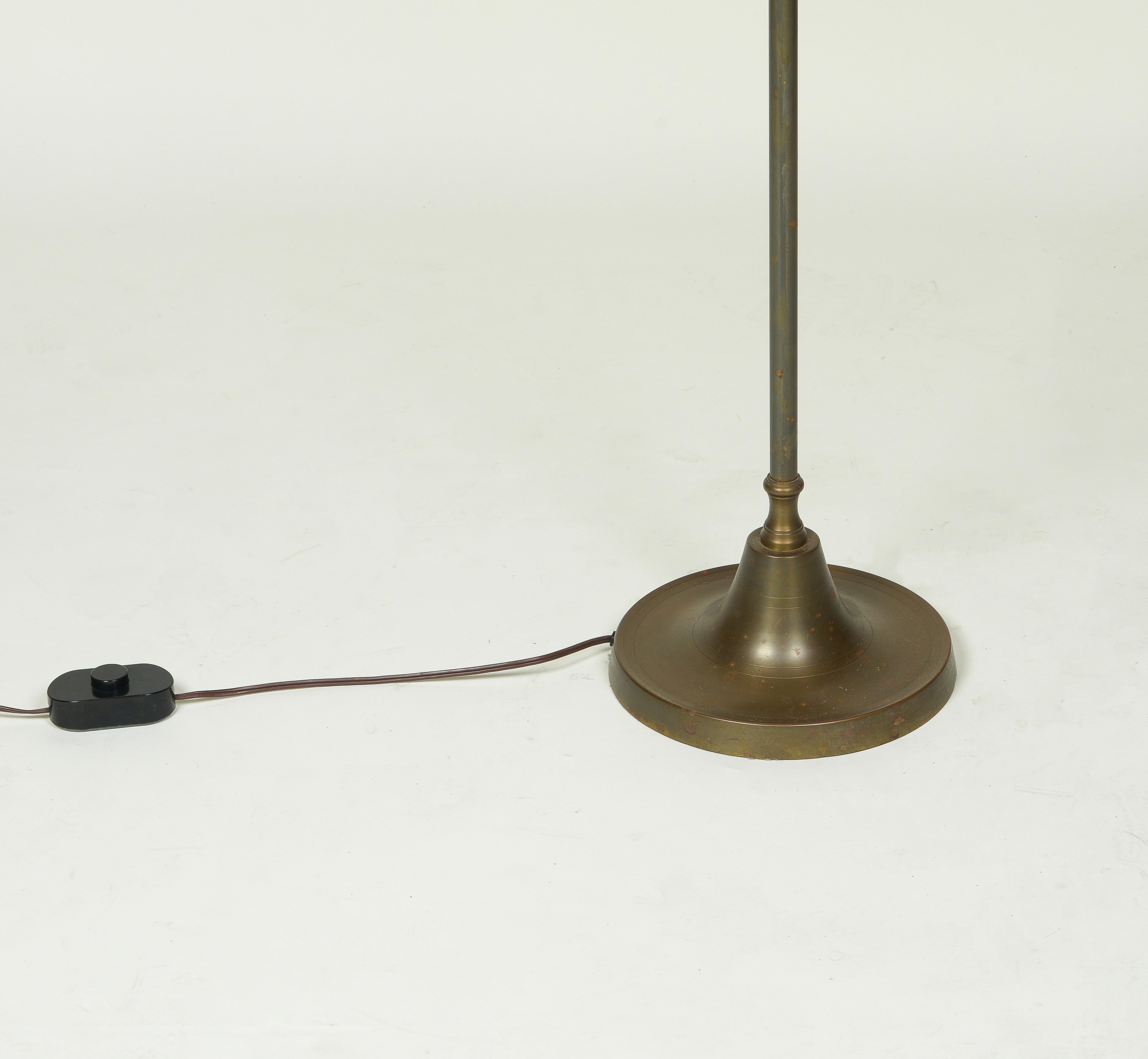 A Brass Reading Floor Lamp 1