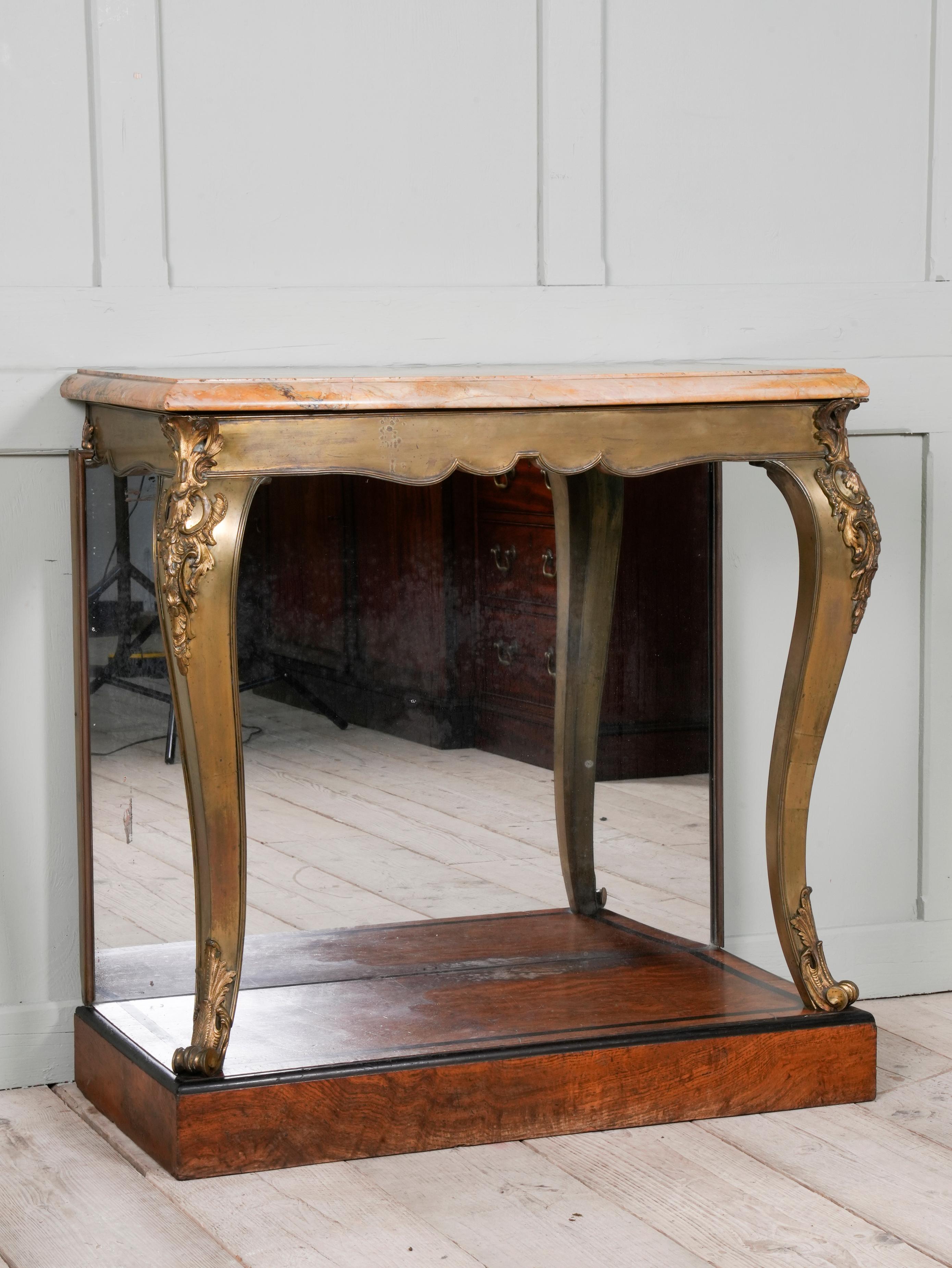 Brass & Scagliola George iv Console Table 11