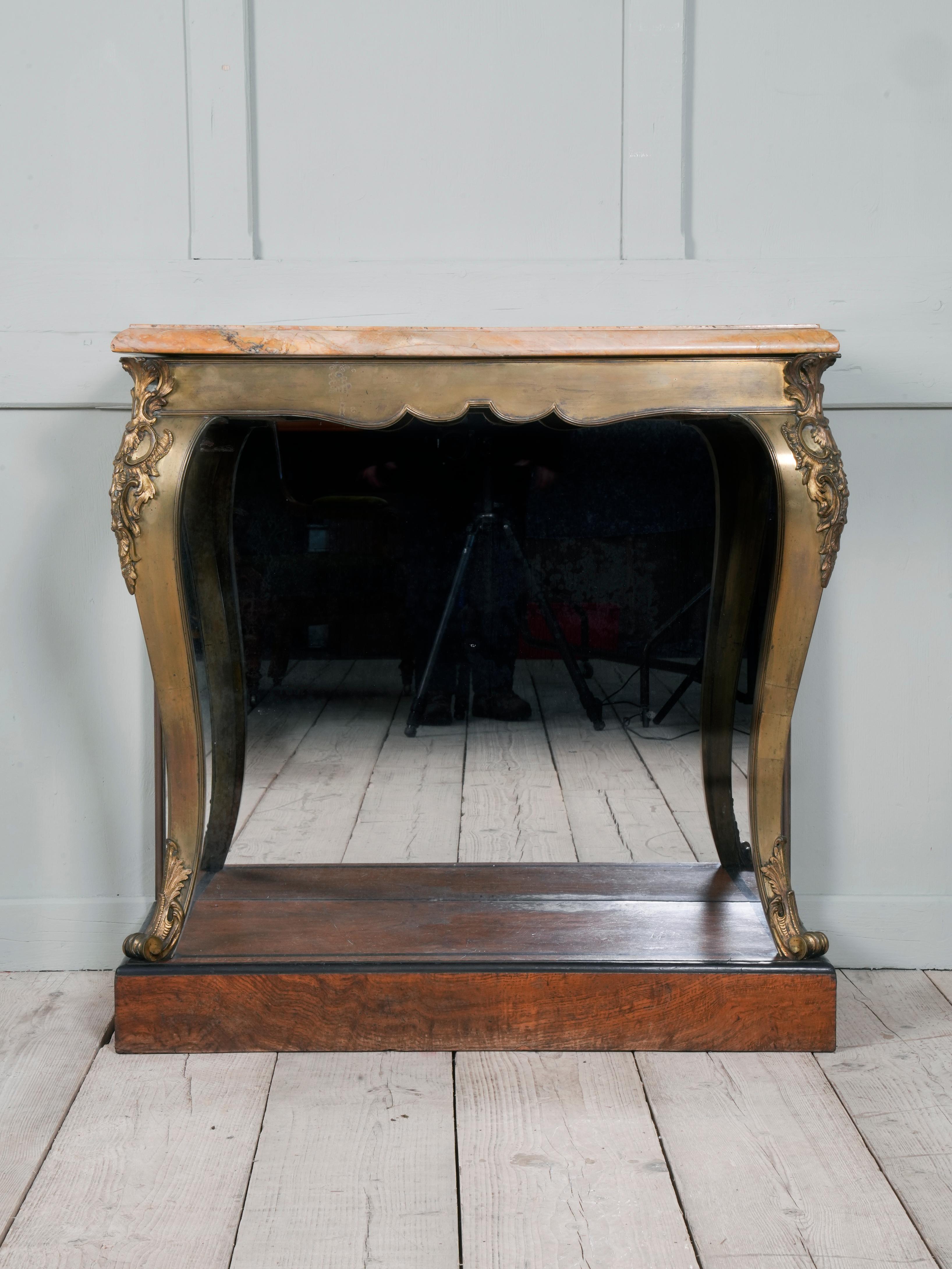 Brass & Scagliola George iv Console Table 12