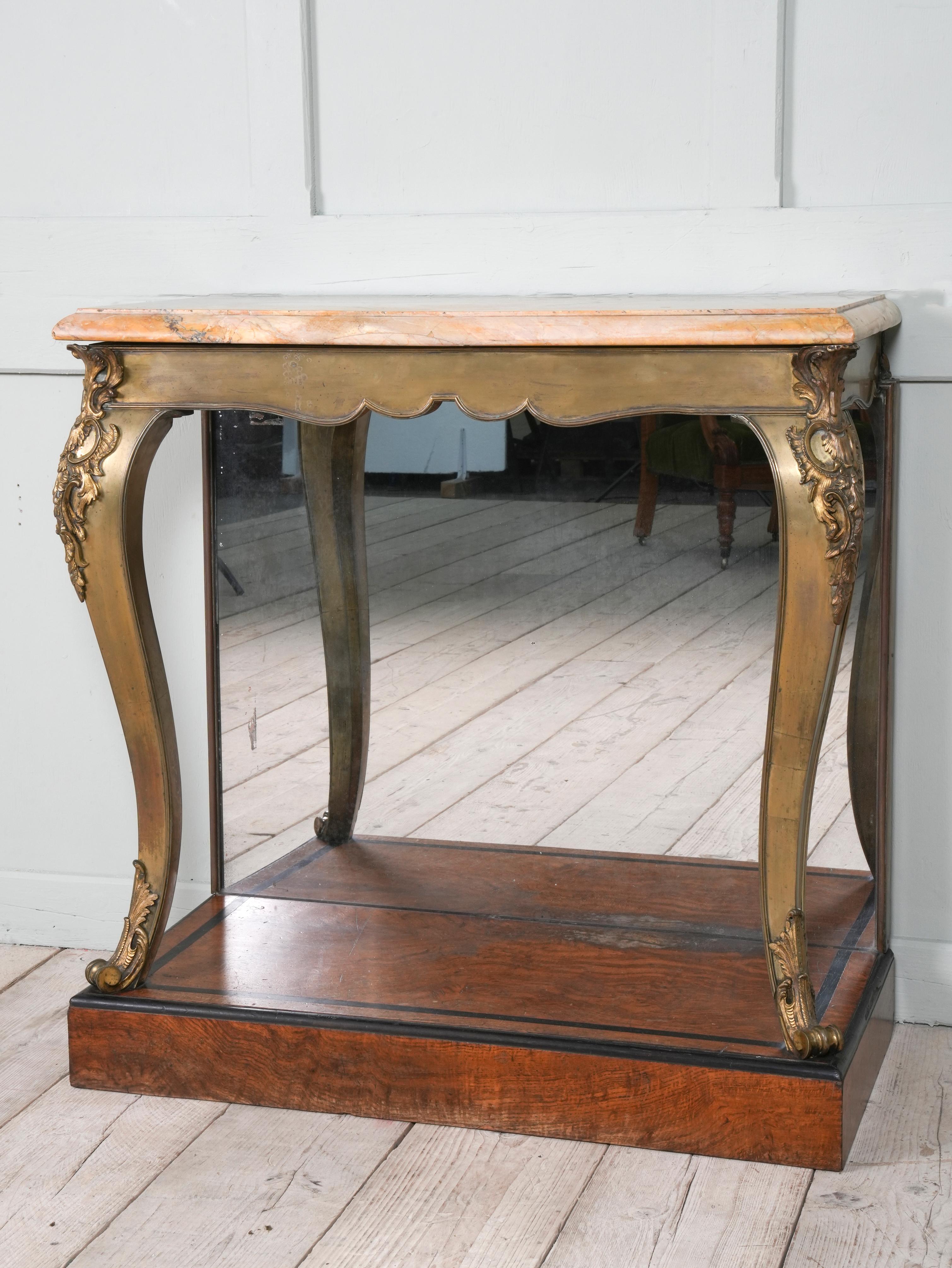 Brass & Scagliola George iv Console Table 13