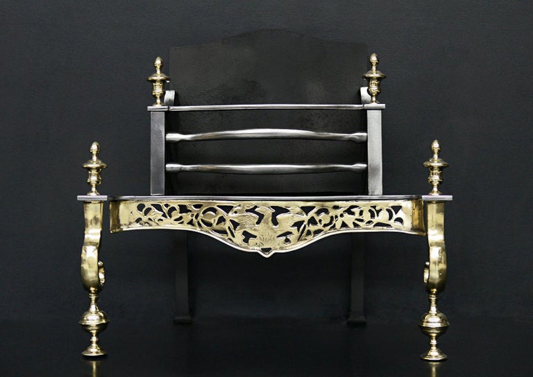 Brass and Steel Fire Grate For Sale at 1stDibs brass fireplace grate