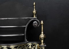 Brass & Steel Firegrate with Eagle to Fret