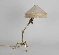 Brass Table Lamp Attributed to W.A.S Benson