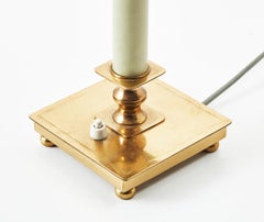 A Brass Table Lamp by Boréns Borås