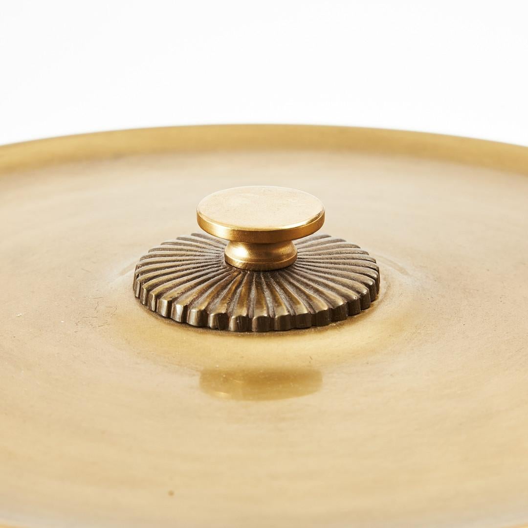 Milieu du XXe siècle Lampe de table en laiton de Boréns Borås en vente