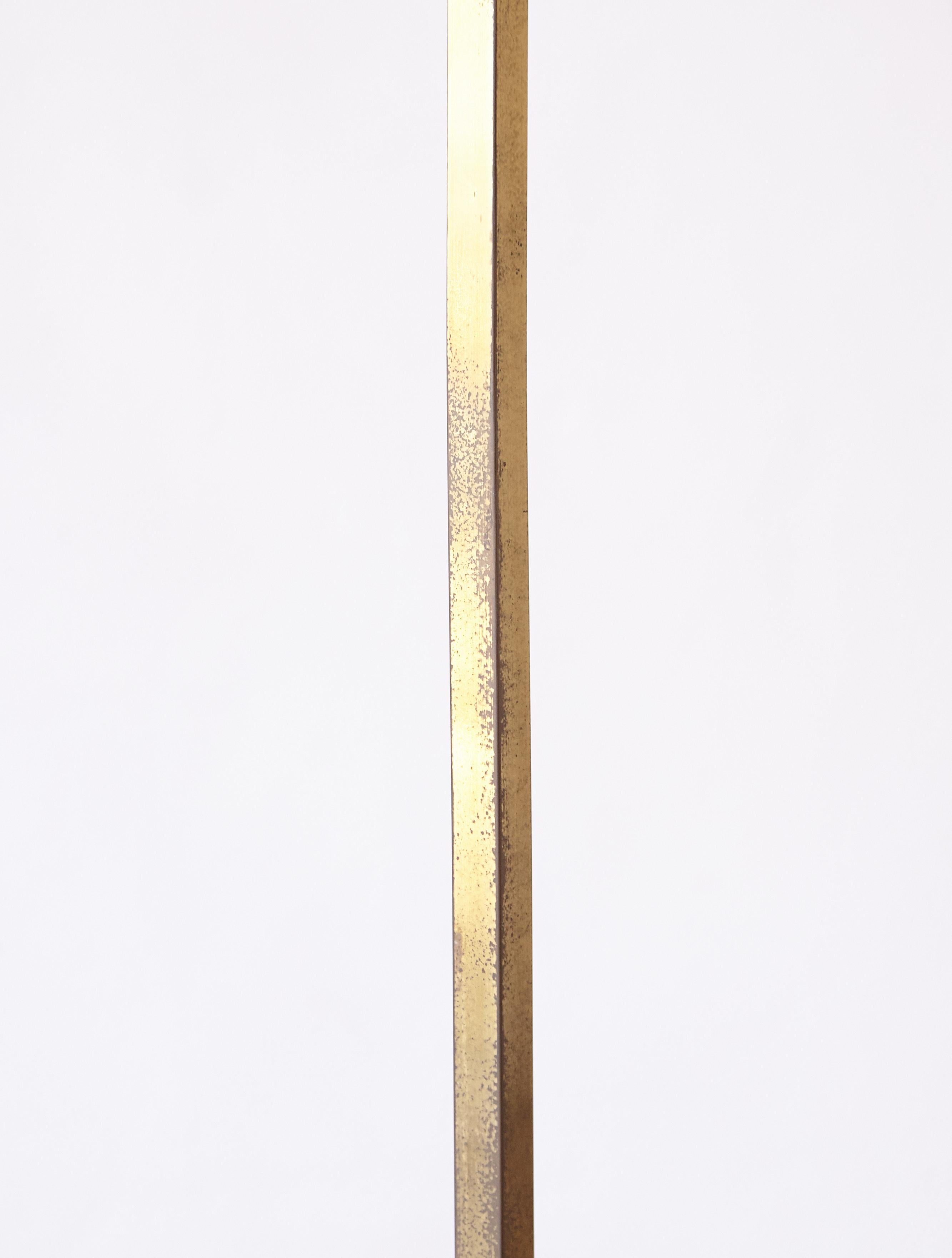 Brass Tommaso Barbi Ginkgo Floor Lamp, Italy, 1970s 5