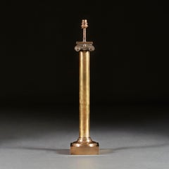Brass William IV Column Lamp