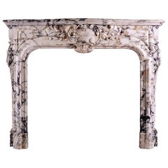 Breccia Louis XIV/XV Transitional Fireplace