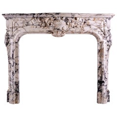 Breccia Louis XIV/XV Transitional Fireplace