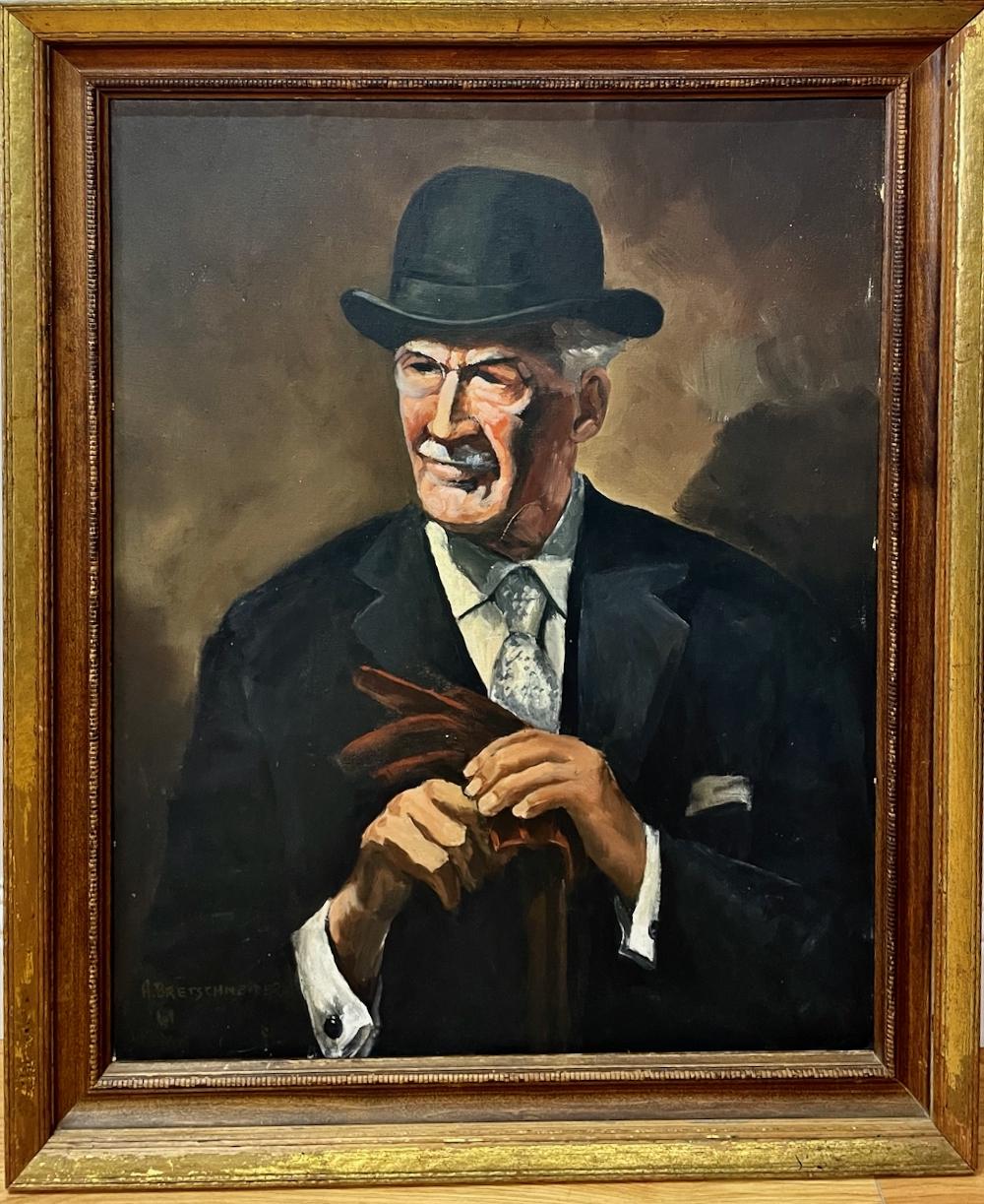 (Untitled) Portrait of A Distinguished Man in A Bowler Hat