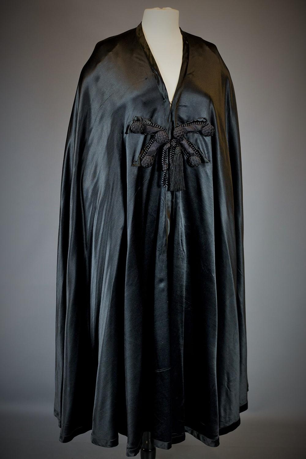 black evening cape