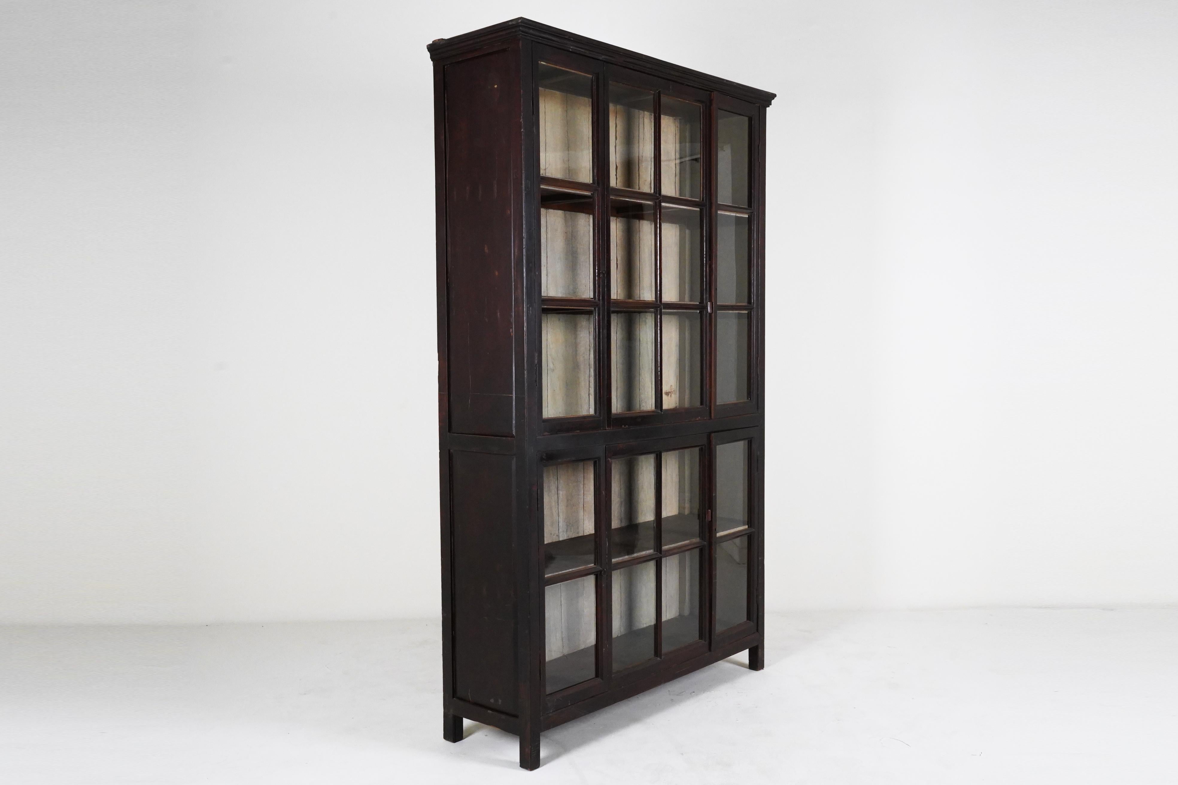 Glass A British Colonial Bookcase