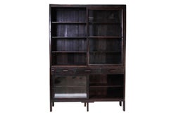 Mid-Century Burmese Colonial Teak Bookcase
