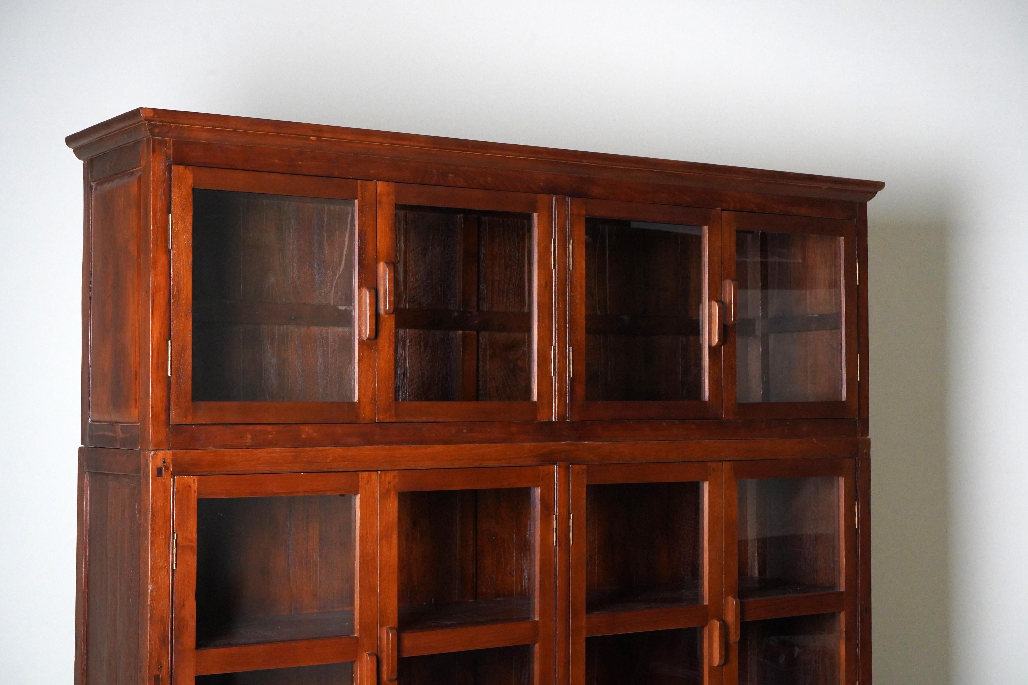 A British Colonial Teak Wood Bookcase 9