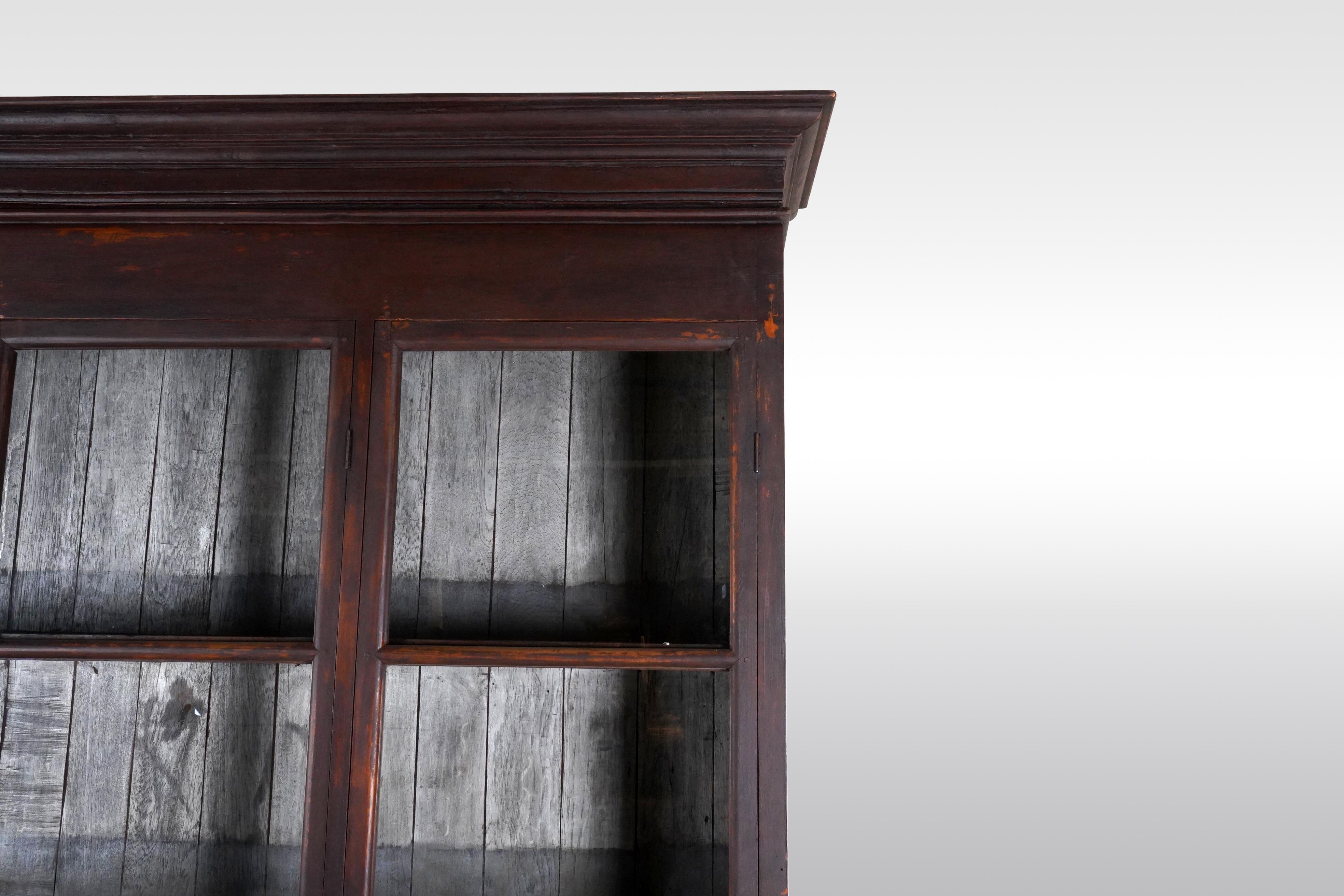 A British Colonial Teak Wood Bookcase For Sale 2