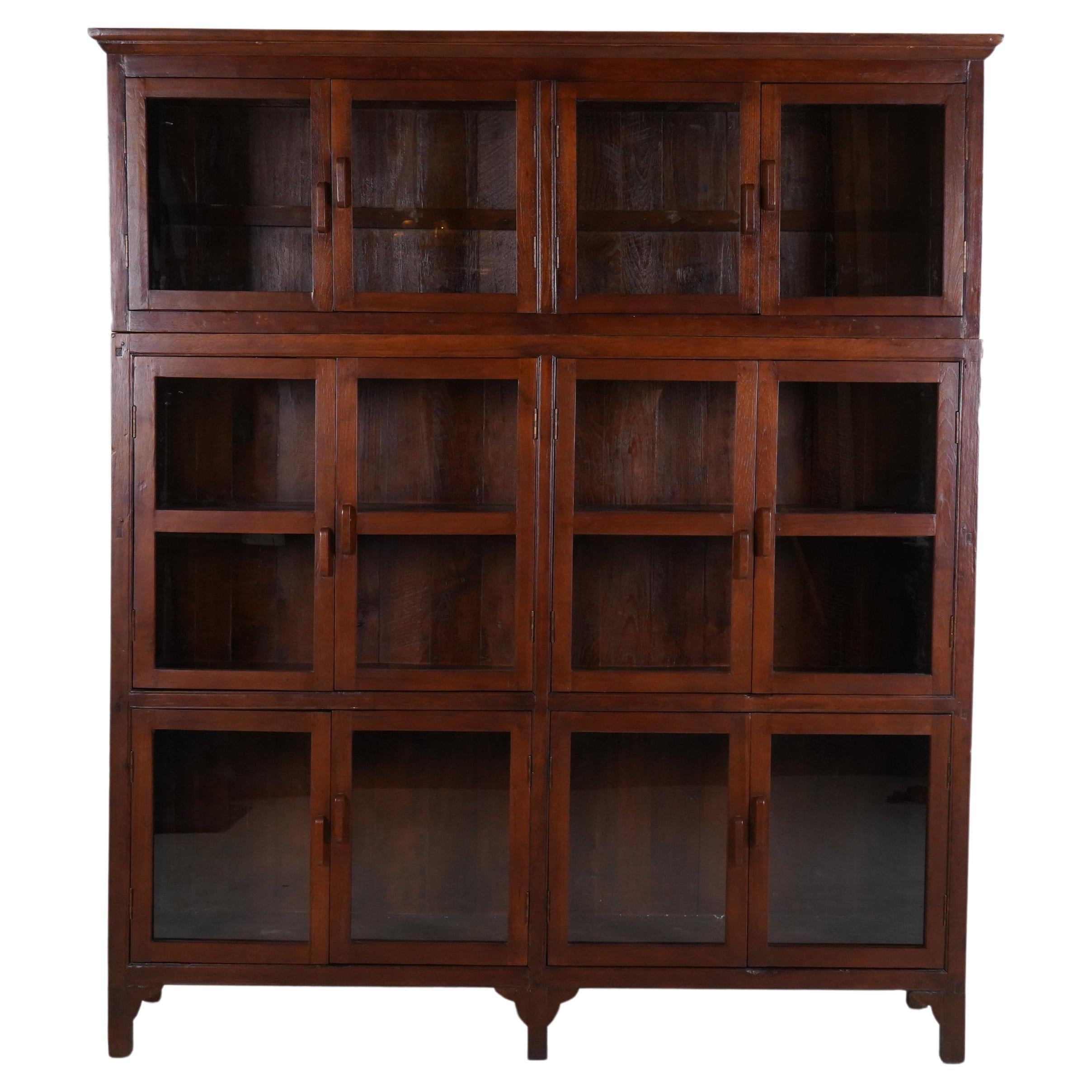 A British Colonial Teak Wood Bookcase