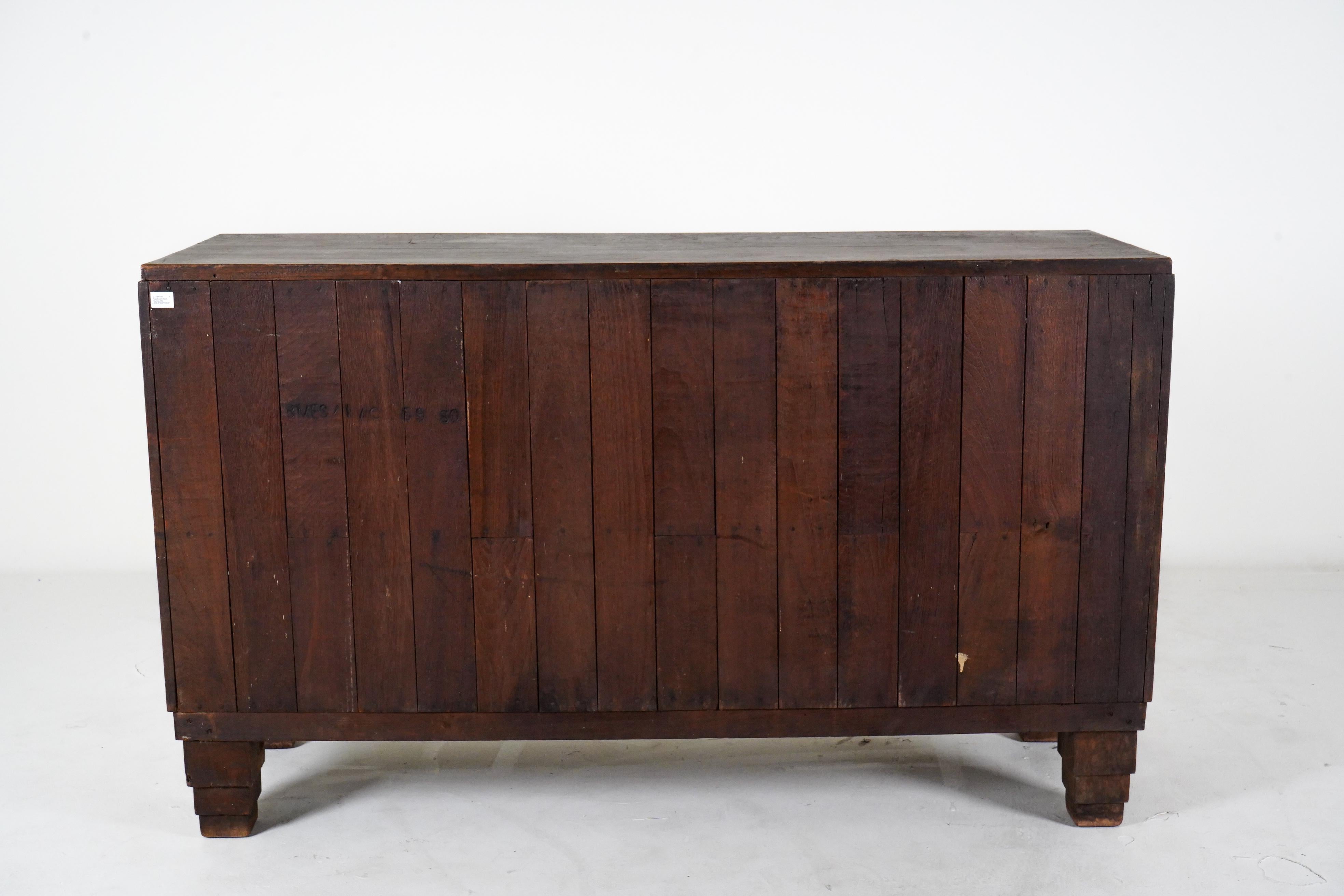 A British Colonial Teak Wood Shop Counter For Sale 1