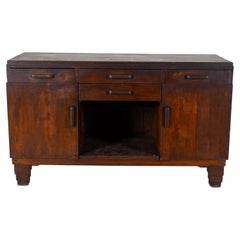 Retro A British Colonial Teak Wood Shop Counter