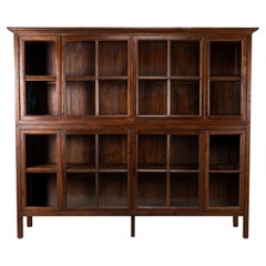 A British Colonial Teakwood Bookcase A British Colonial Teakwood Bookcase