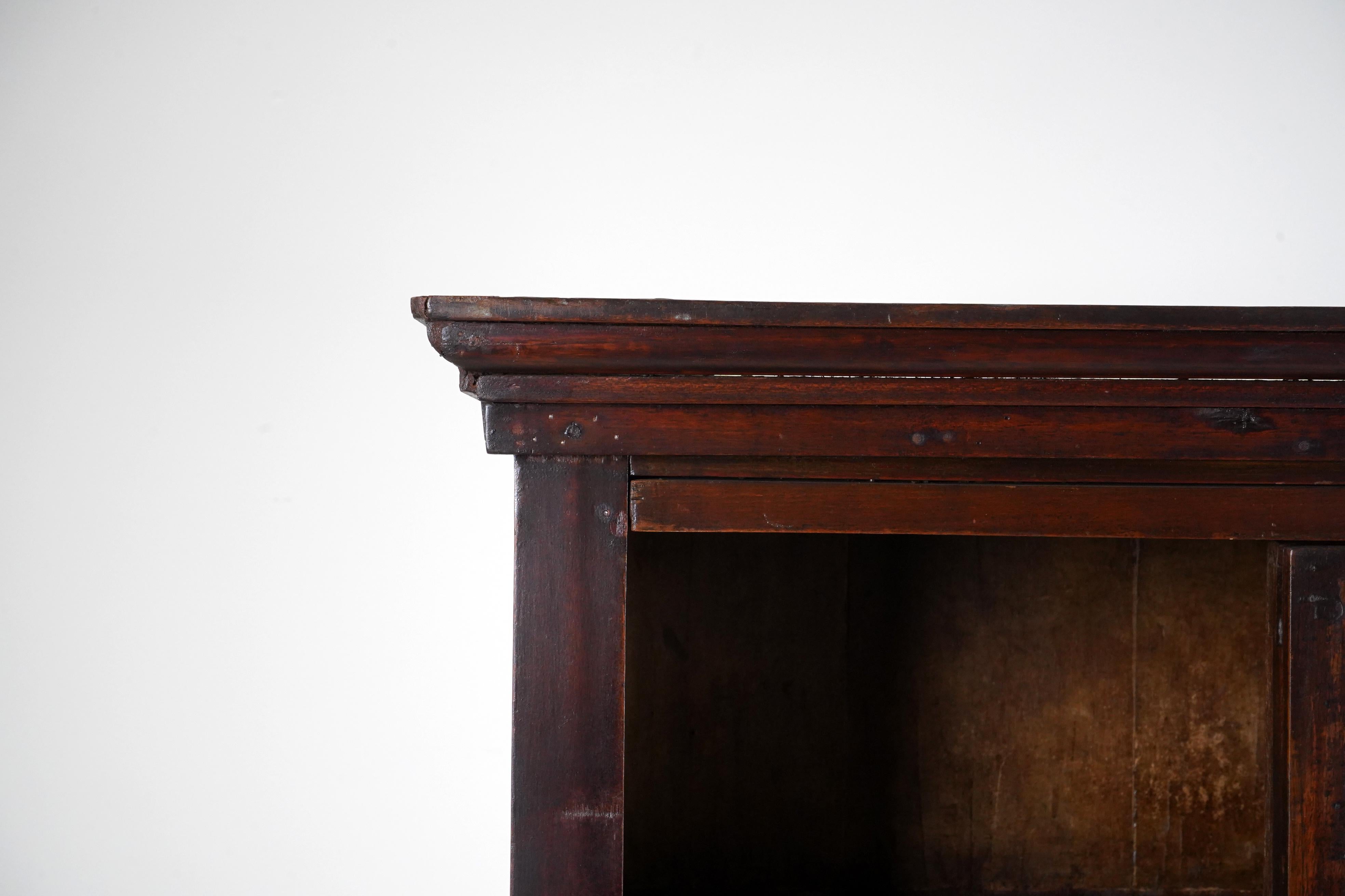 A British Colonial Teak Wood  Book Cabinet  6