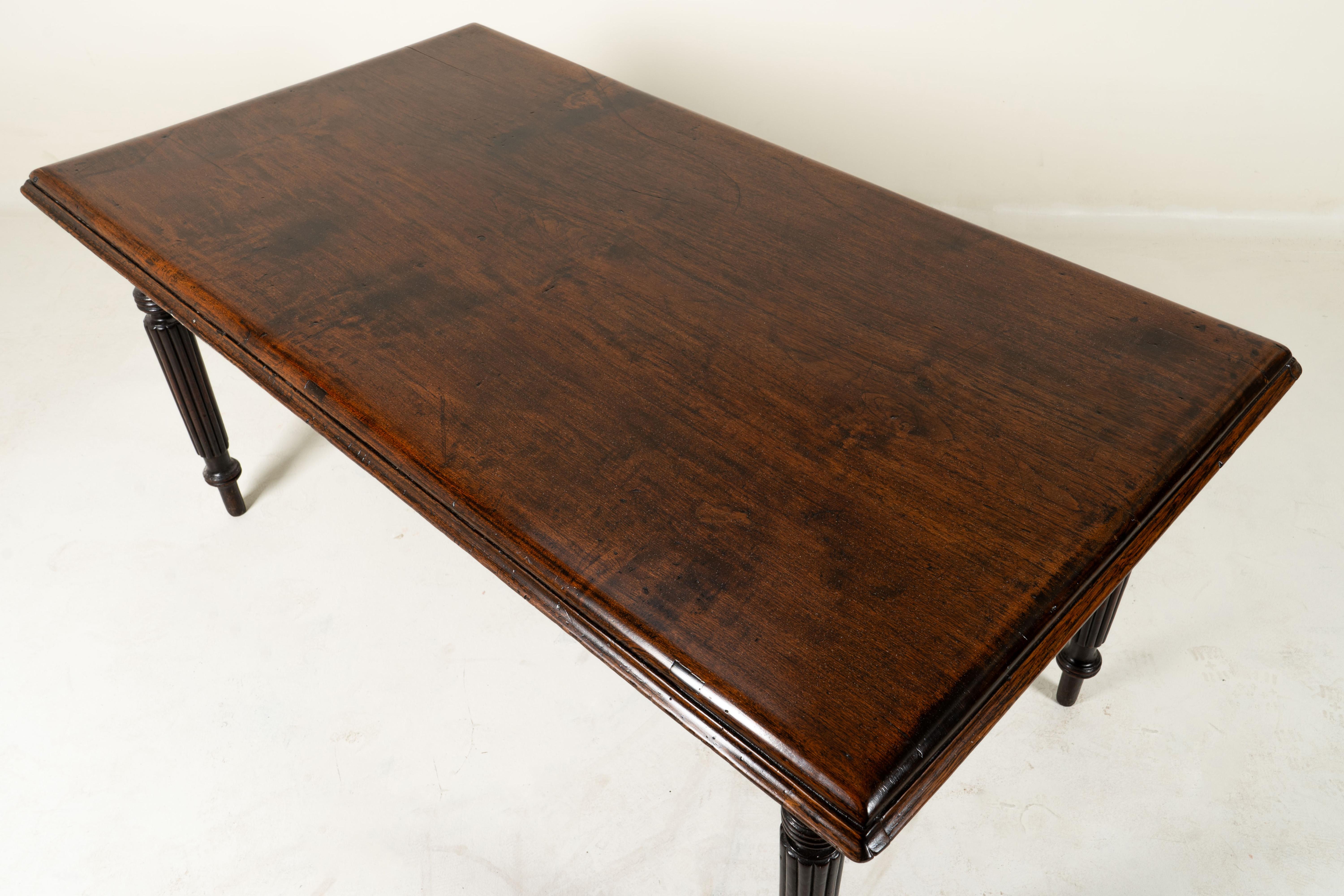 A British Colonial Teakwood Dining Table 1