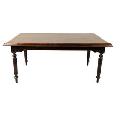 A British Colonial Teakwood Dining Table