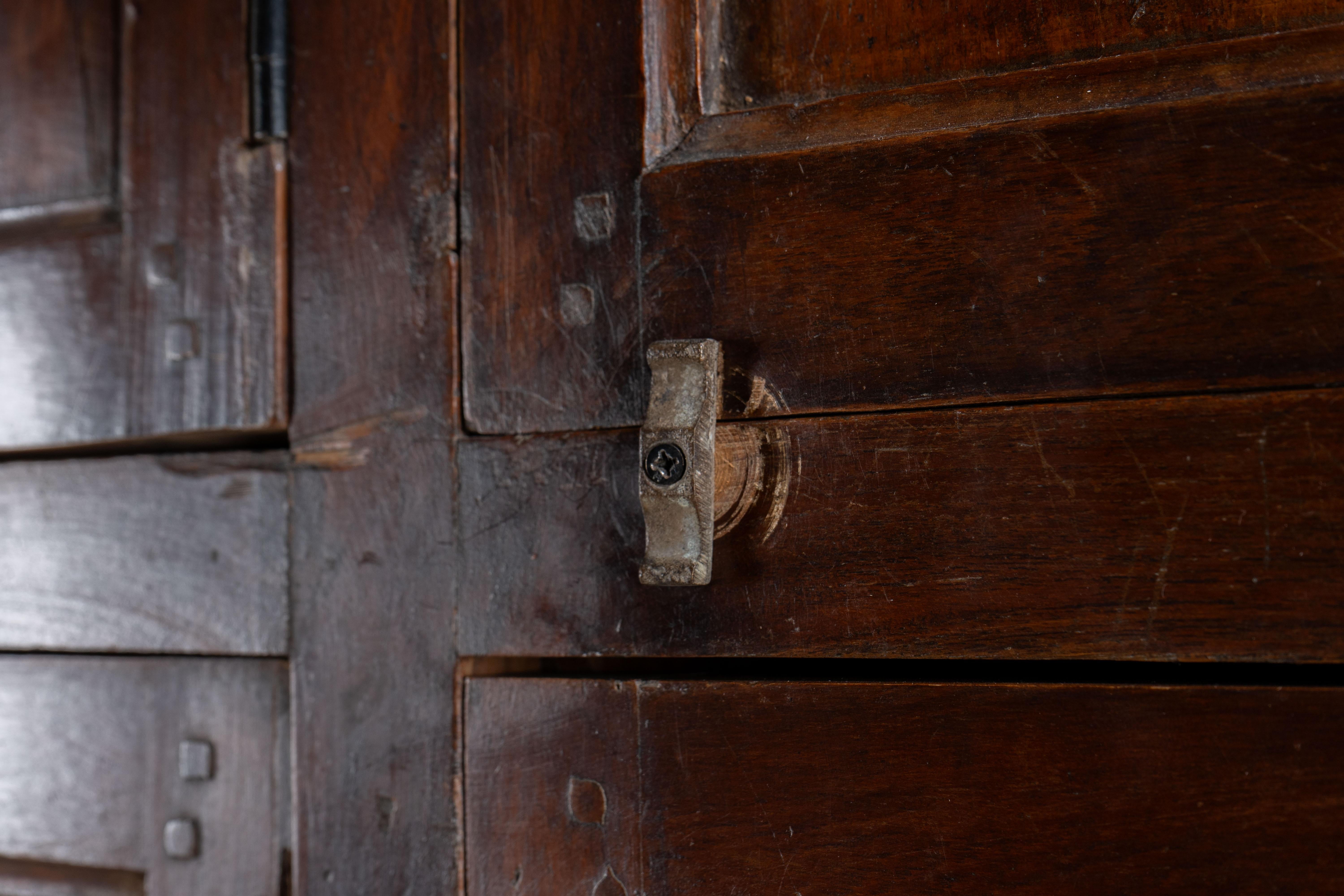 A British Colonial Teakwood Numbered Locker 4