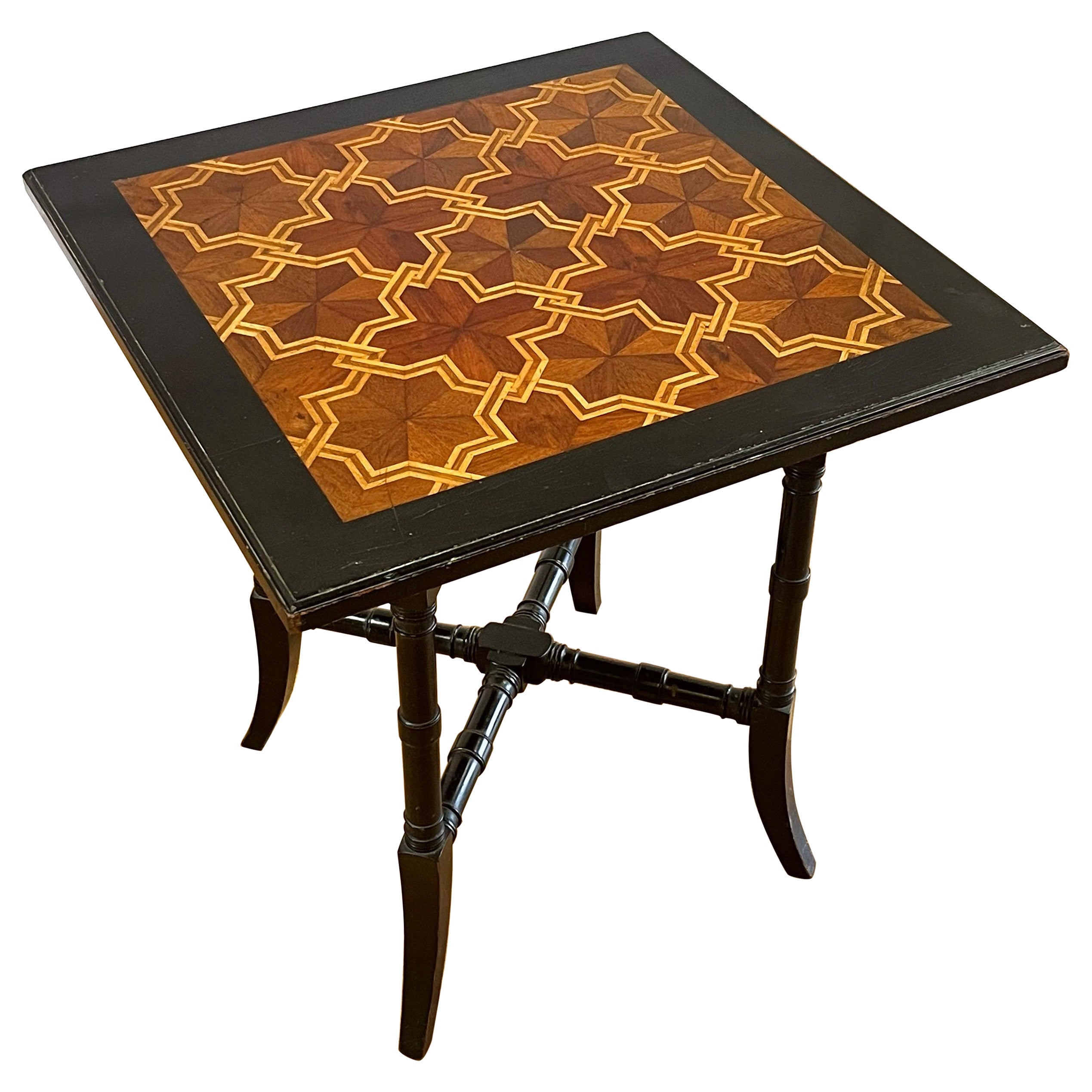 A British Designed Aesthetic Movement Table