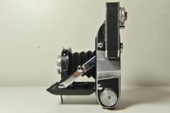 A British Made Ensign Selfix 16-20 Strut Folding Roll Medium Format Filmkamera, Britisch hergestellt