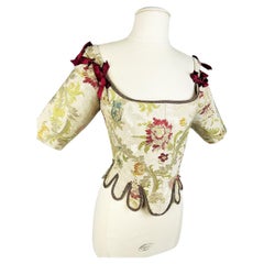 A Brocade Whalebone Bodice Stay in 18th Century style - Italy Circa 1980